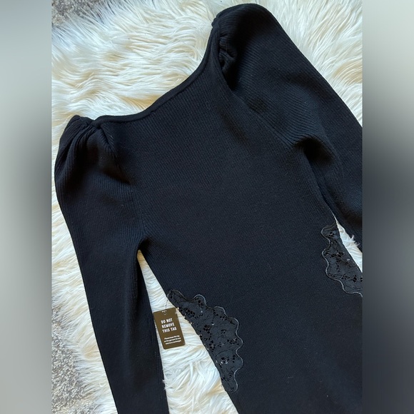 EXPRESS lace piece bodycon sweater dress - Picture 9 of 9